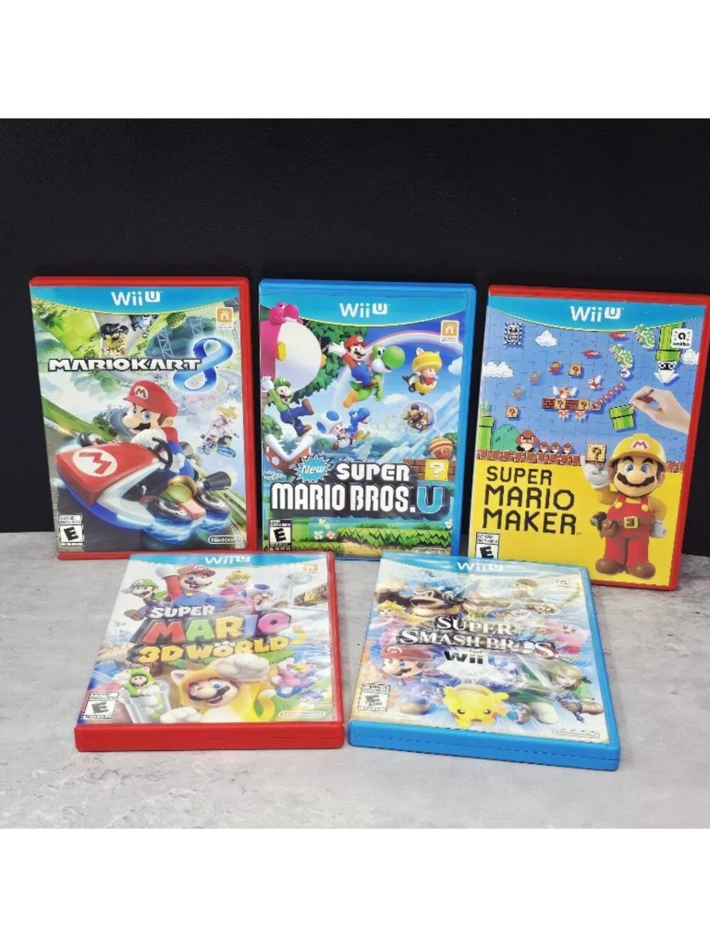 Wii U Mario Lot Games Maker 3D World Mariocart Super Mario Bros U Smash Bros CIB